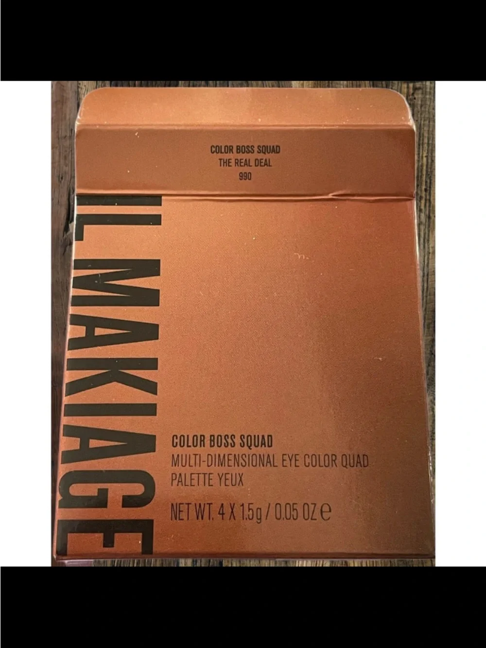 IL Makiage Color Boss Squad Eyeshadow Quad the Real Deal 990 New